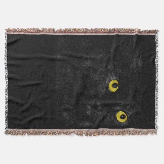Cobertor Banheira de Gato Negro (Frente)