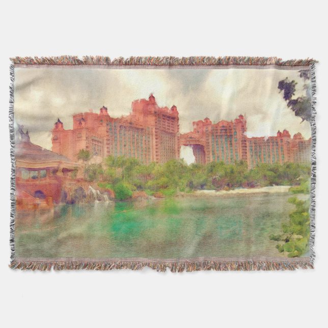 Cobertor Banheira de Lançamento da Ilha bonito do Paraíso (Frente)