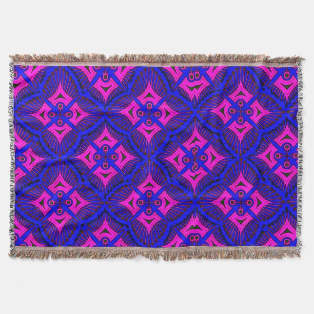 Cobertor Banheta Colorida 3D Design Digital (Frente)