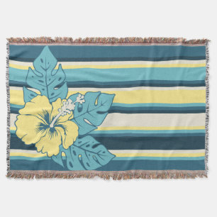 Cobertor Banzai Beach Hawaiian Hibiscus Strike Blanket
