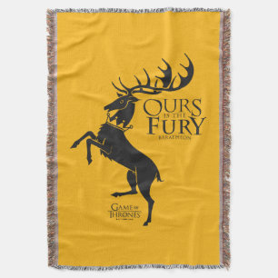 Cobertor Baratheon Sigil - A nossa é a Fúria