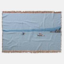 Cobertor Barcos à vela no rio