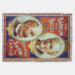Cobertor Barnum e Bailey Circus Poster vintage