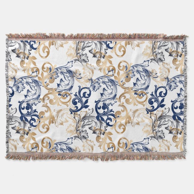 Cobertor Baroque-Style Retro Classic Pattern  (Frente)