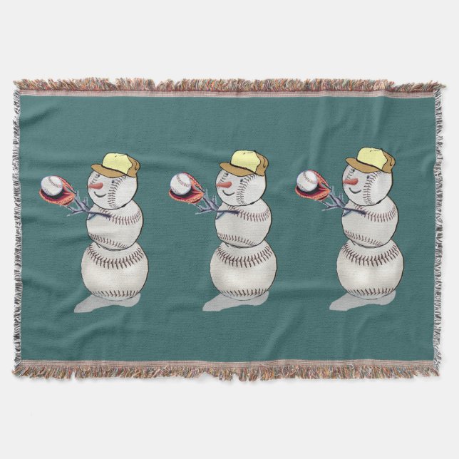 Cobertor Baseball Snowman (Frente)