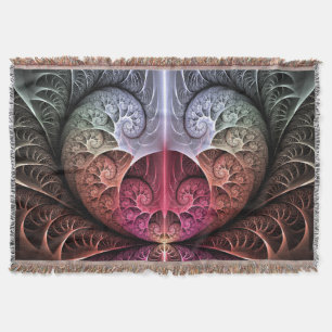 Cobertor Batida cardíaca, Abstrato Surreal Fantasy Arte Fr