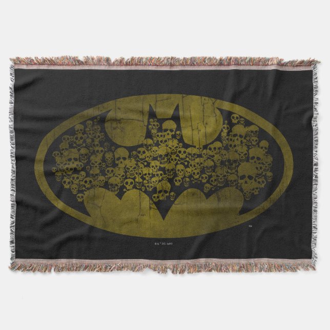 Cobertor Batman Symbol | Skulls in Bat Logo (Frente)