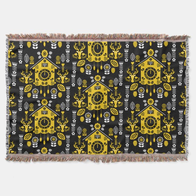 Cobertor Bauernmalerei Folk Art (Frente)