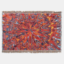 Cobertor Baumwolldecke mit einem farbenfrohen Wirbel-Design