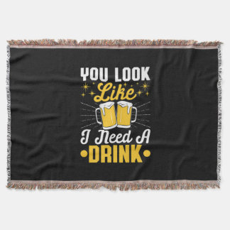 Cobertor Beer Drinker Preciso De Uma Cerveja Bebida Anivers