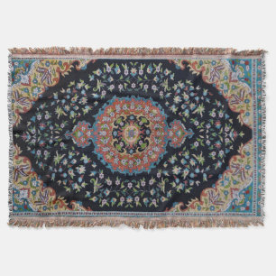 Cobertor Bela Tapete Kilim Antiga Oriental Azul