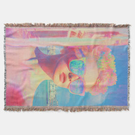 Cobertor Beleza Costeira Neon com óculos Solares