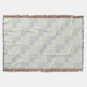 Cobertor Belo design de patchwork verde