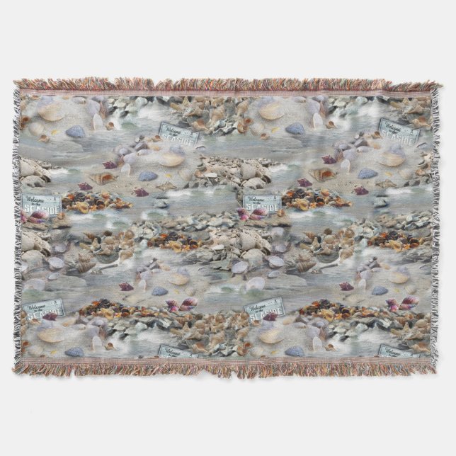 Cobertor Bem-vindos à praia (Frente)