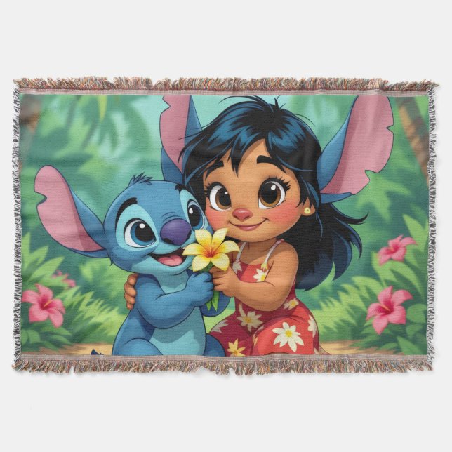 Cobertor Beste Freunde fürs Leben – Lilo & Stitch   (Frente)