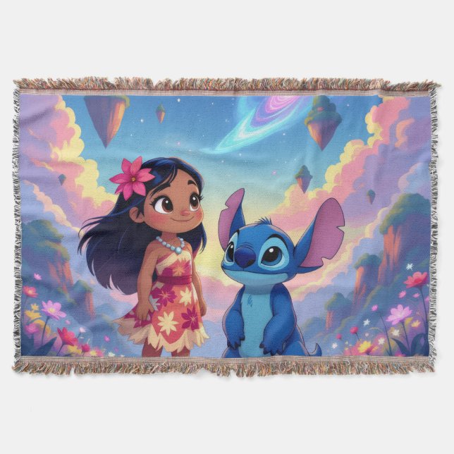 Cobertor Beste Freunde fürs Leben – Lilo & Stitch   (Frente)