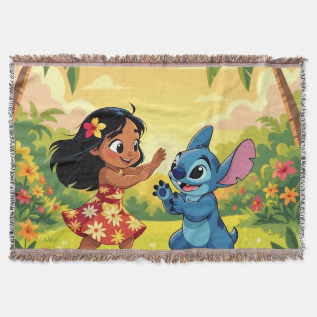 Cobertor Beste Freunde fürs Leben – Lilo & Stitch   (Frente)