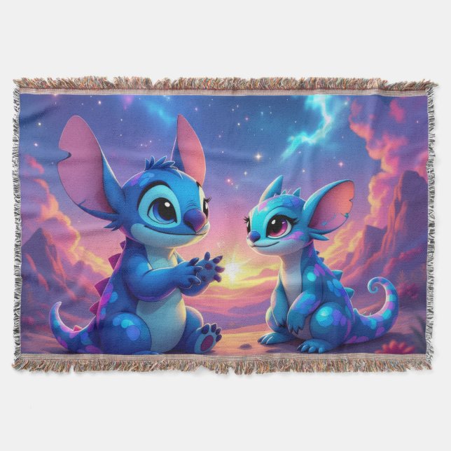 Cobertor Beste Freunde fürs Leben – Lilo & Stitch   (Frente)