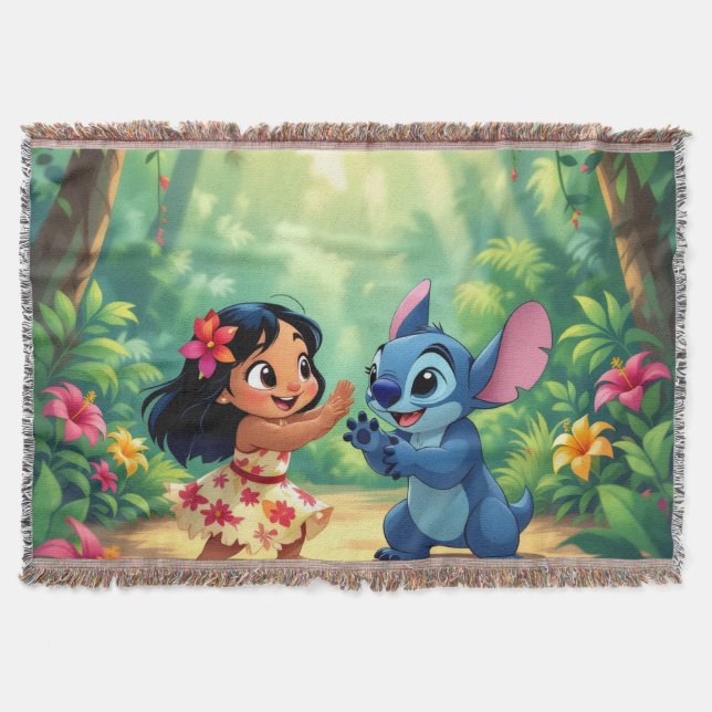 Cobertor Beste Freunde fürs Leben – Lilo & Stitch   (Frente)