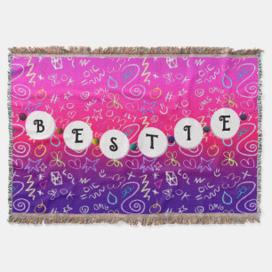 Cobertor Bestie Bracelet - Design de Amizade