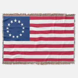 Cobertor Betsy Ross Estados Unidos Bandeira Circa 1777