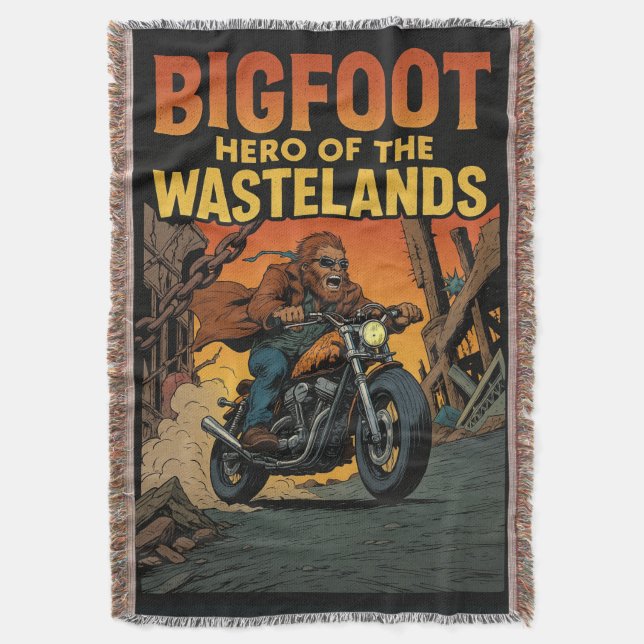 Cobertor Bigfoot Hero of the Wastelands Comic Book Cover (Frente Vertical)