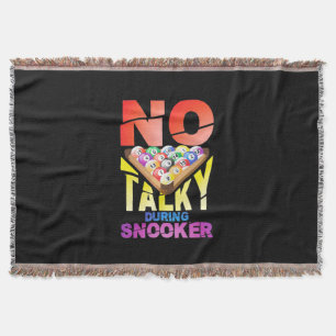 Cobertor Billiards Player   No Talky During Snooker