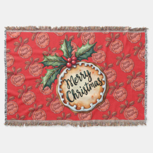 Cobertor Biscoito de Natal Alegre com Frutas Vermelhas de A