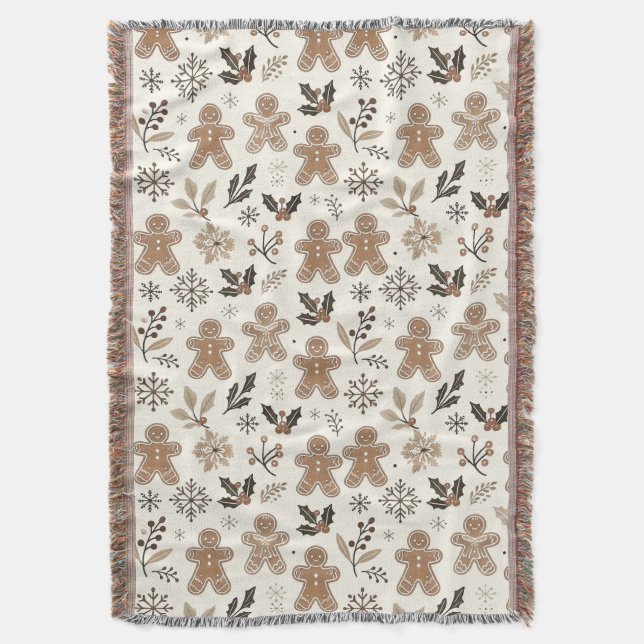 Cobertor Biscoitos de Pão-de-Pão de Natal (Frente Vertical)
