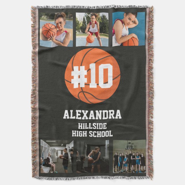 Cobertor Black High School Basketball (Frente Vertical)