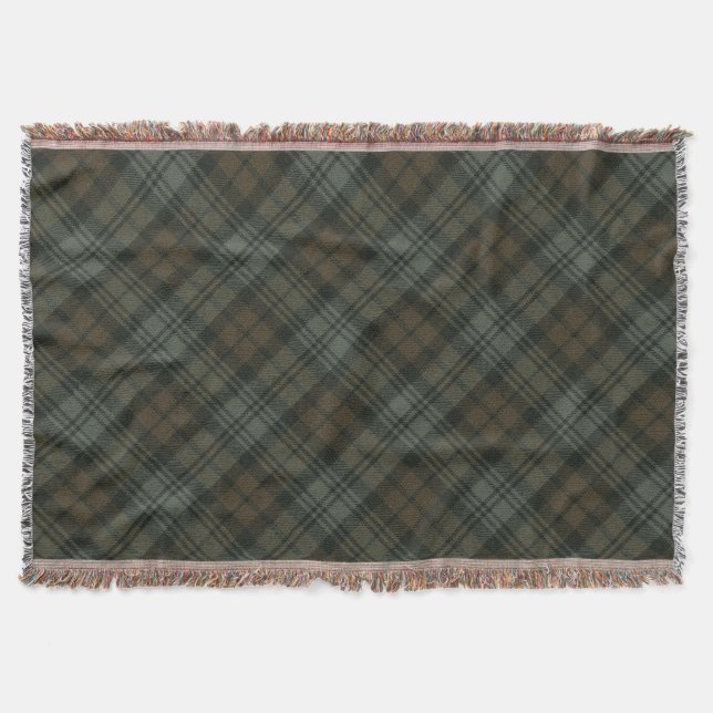 Cobertor Black Watch Weathered Original Scottish Tartan (Frente)