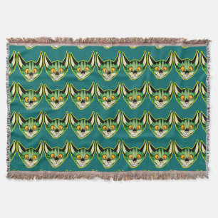 Cobertor Blanket de Gato de Cartoon Fluorescente