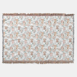 Cobertor Blanket de madeira animal