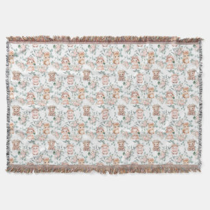Cobertor Blanket de madeira animal