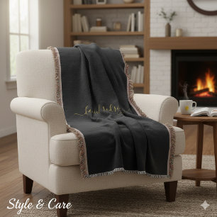 Cobertor Blanket de nome personalizado projetado para confo