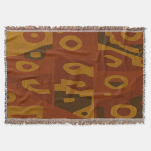 Cobertor Blanket de Ponta de Padrão Tribal Boho