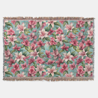 Cobertor Blooming Azaleas Patterno
