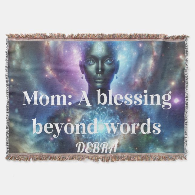 Cobertor Bloqueio Personalizado de Nome Personalizado (Frente)