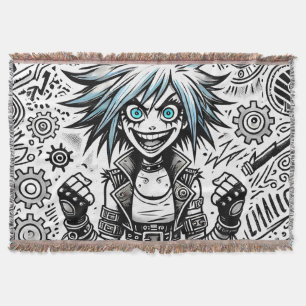 Cobertor blu_eye original de arte animada animada