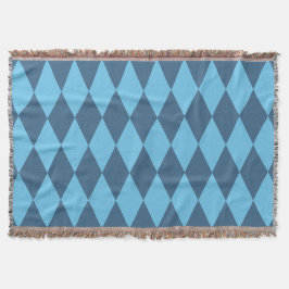 Cobertor Blue Bavaria Rhombus Flag Pattern