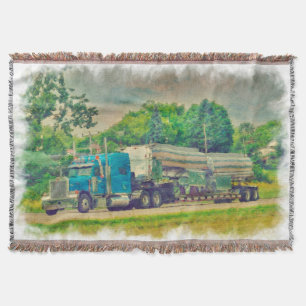 Cobertor Blue Cistern Rock Highway Drive Art Design