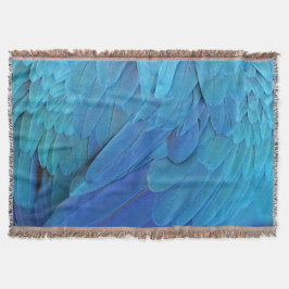 Cobertor Blue feathers