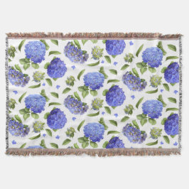 Cobertor Blue Hydrangeas