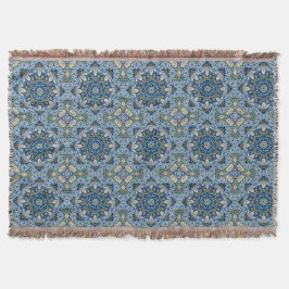 Cobertor Bluebell Harmony - Floral Mandala