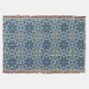 Cobertor Bluebell Harmony - Floral Mandala