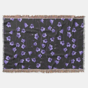 Cobertor Bluebells à meia-noite, Harebeldes, Flores