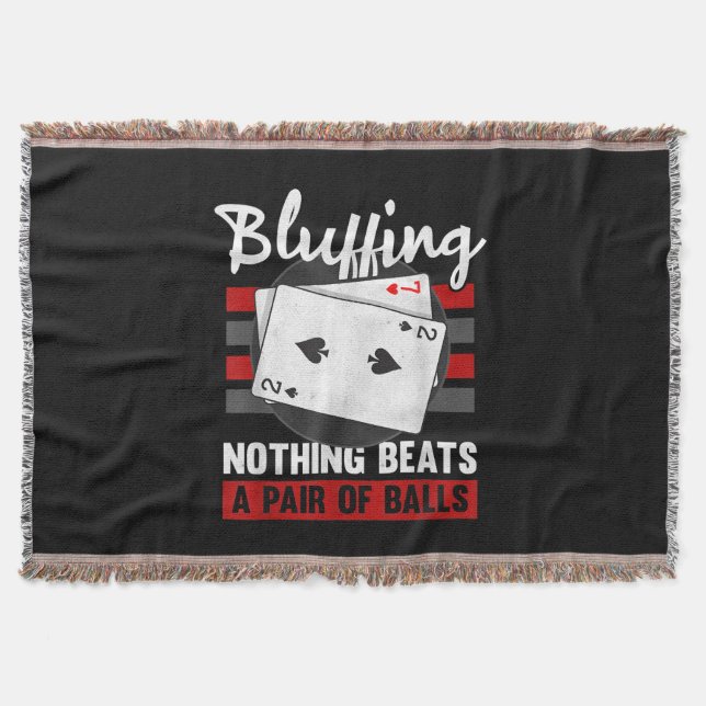 Cobertor Bluffeming Nada Bate Um Par De Bolas (Frente)