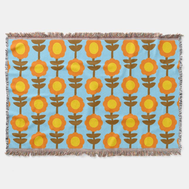Cobertor Boho Botanica Throw Blanket (Frente)