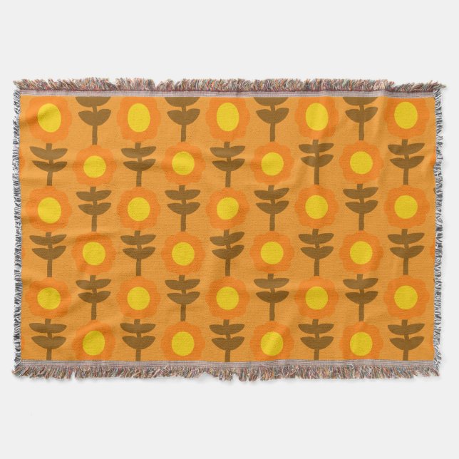 Cobertor Boho Botanica Throw Blanket (Frente)