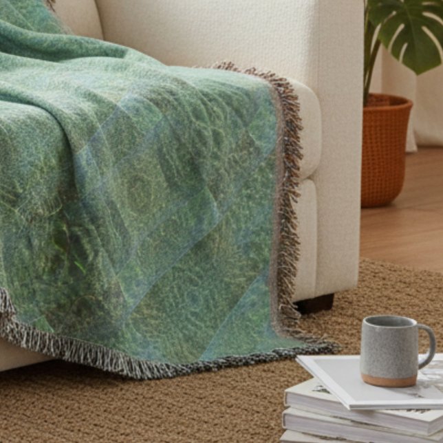 Cobertor Boho Chic Patchwork Aquamarine (Criador carregado)